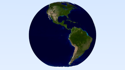 Earth-mapped sphere